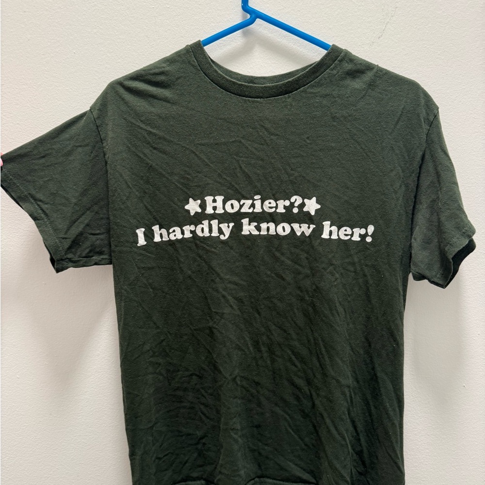 Graphic Tee — 'Hozier? I hardly know her!' Dark Green T-Shirt